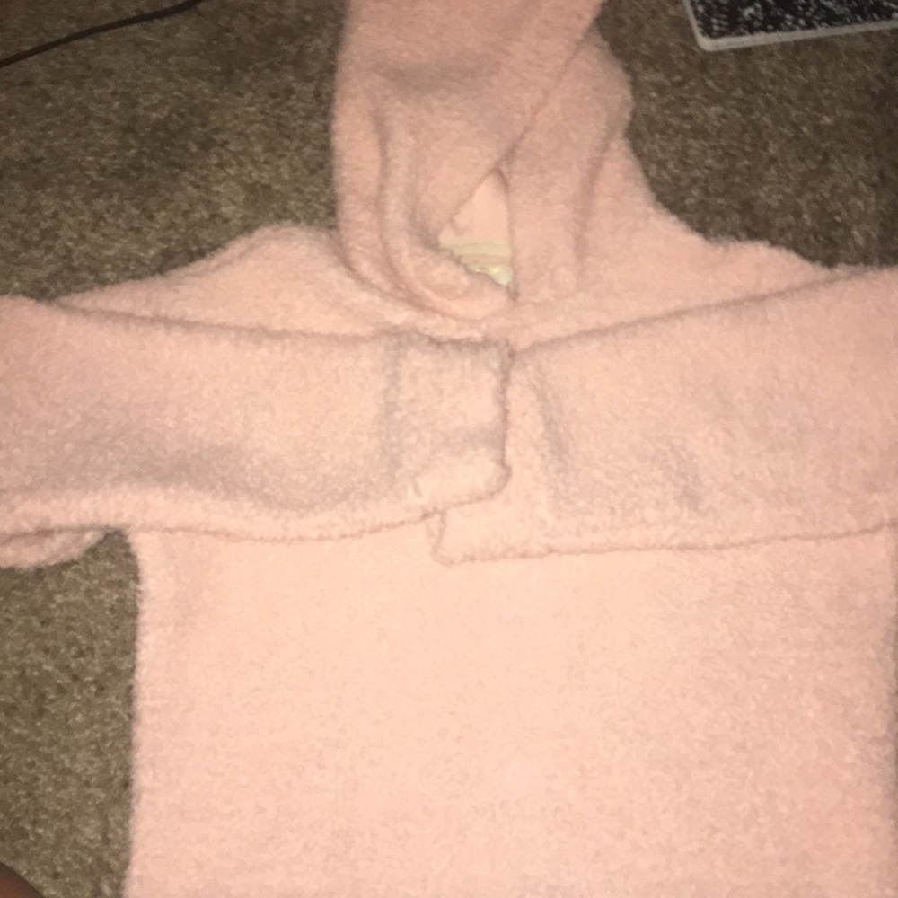 Long sleeve baby pink sweatshirt top